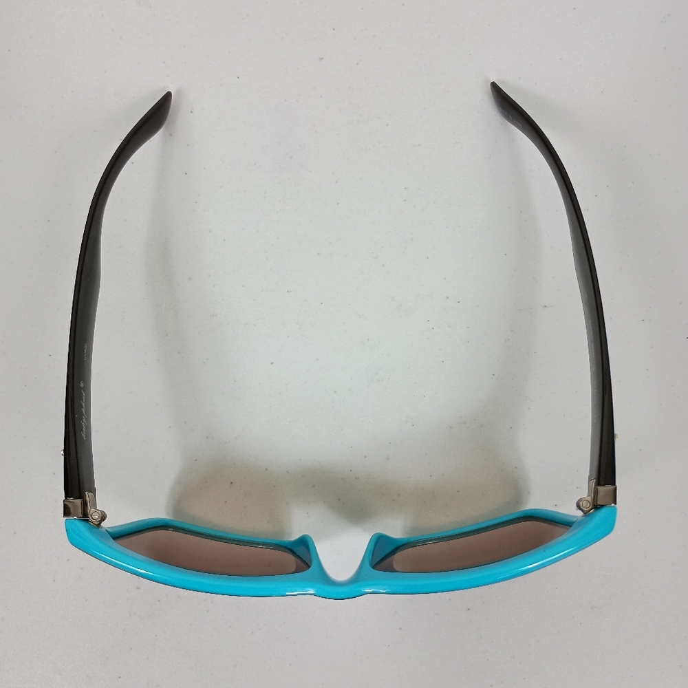 Vintage Y2K Baby Phat Sunglasses Turquoise Dark Brown Cat Logo B2062 UV400 - Picture 6 of 15
